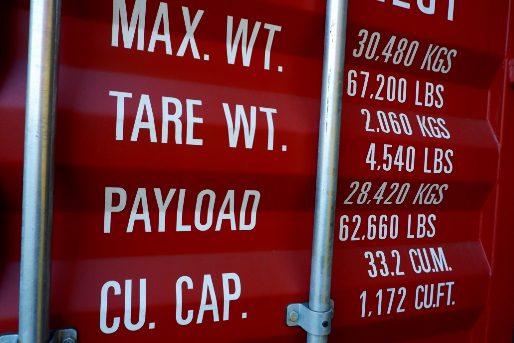 container weight declarations